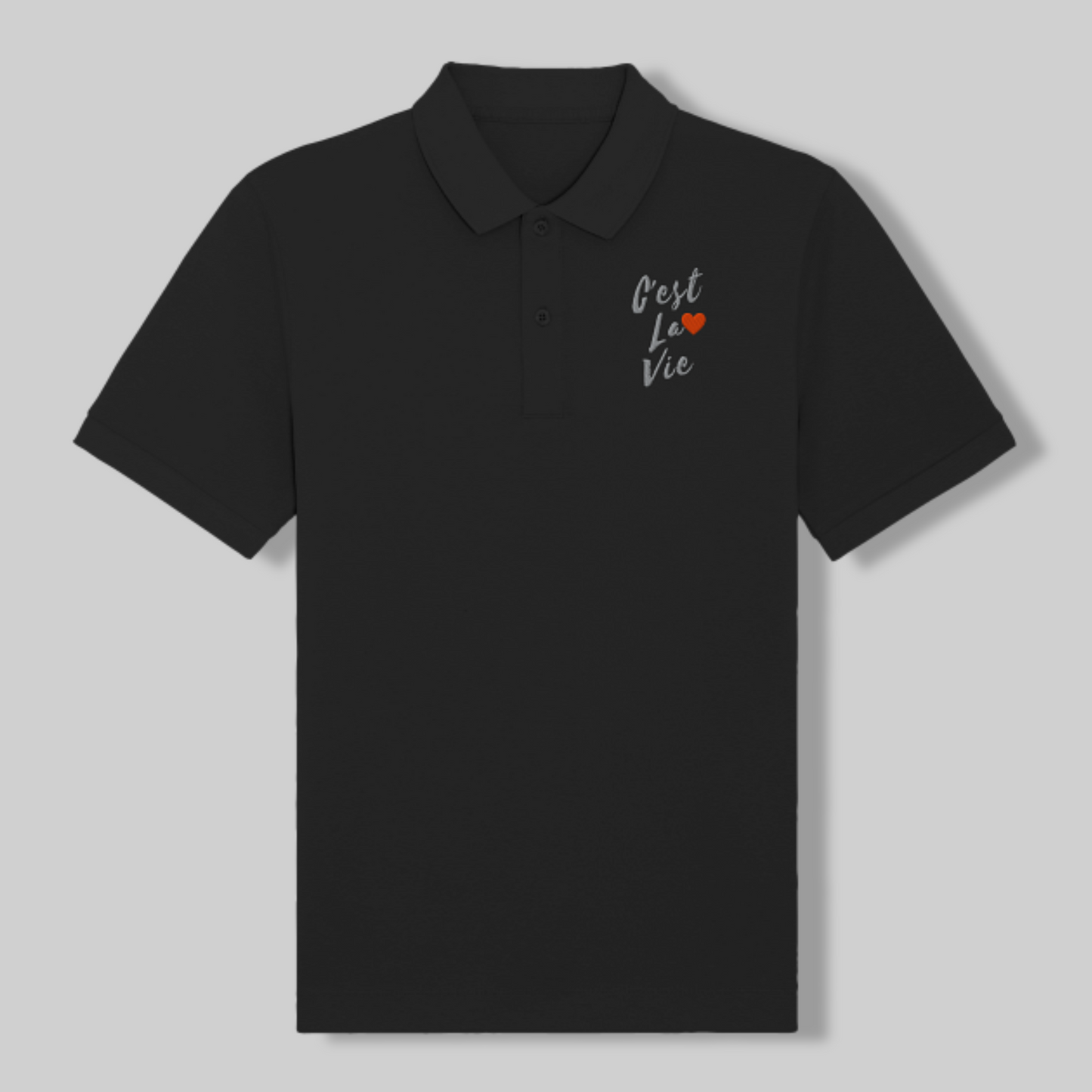 Women's Polo Shirt – "C’est la vie" Embroidery