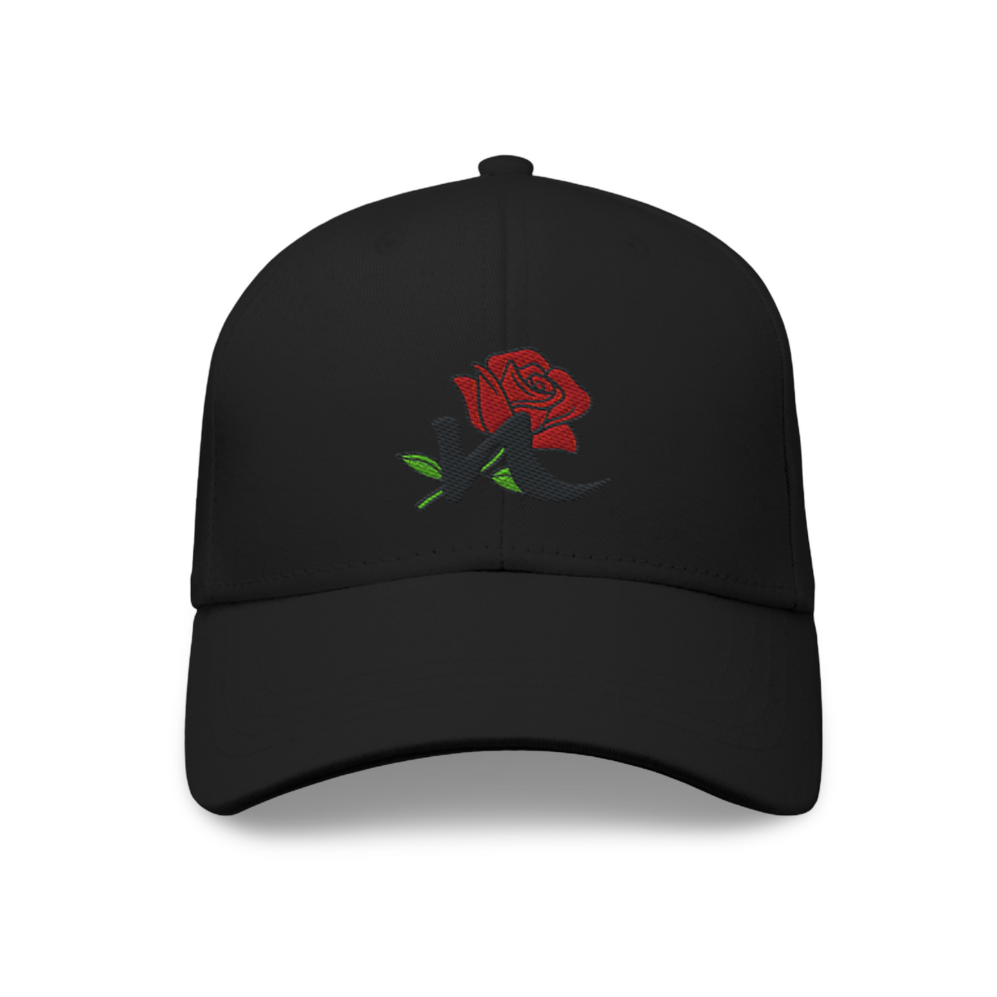 Women's Cotton Cap – Rose Embroidery