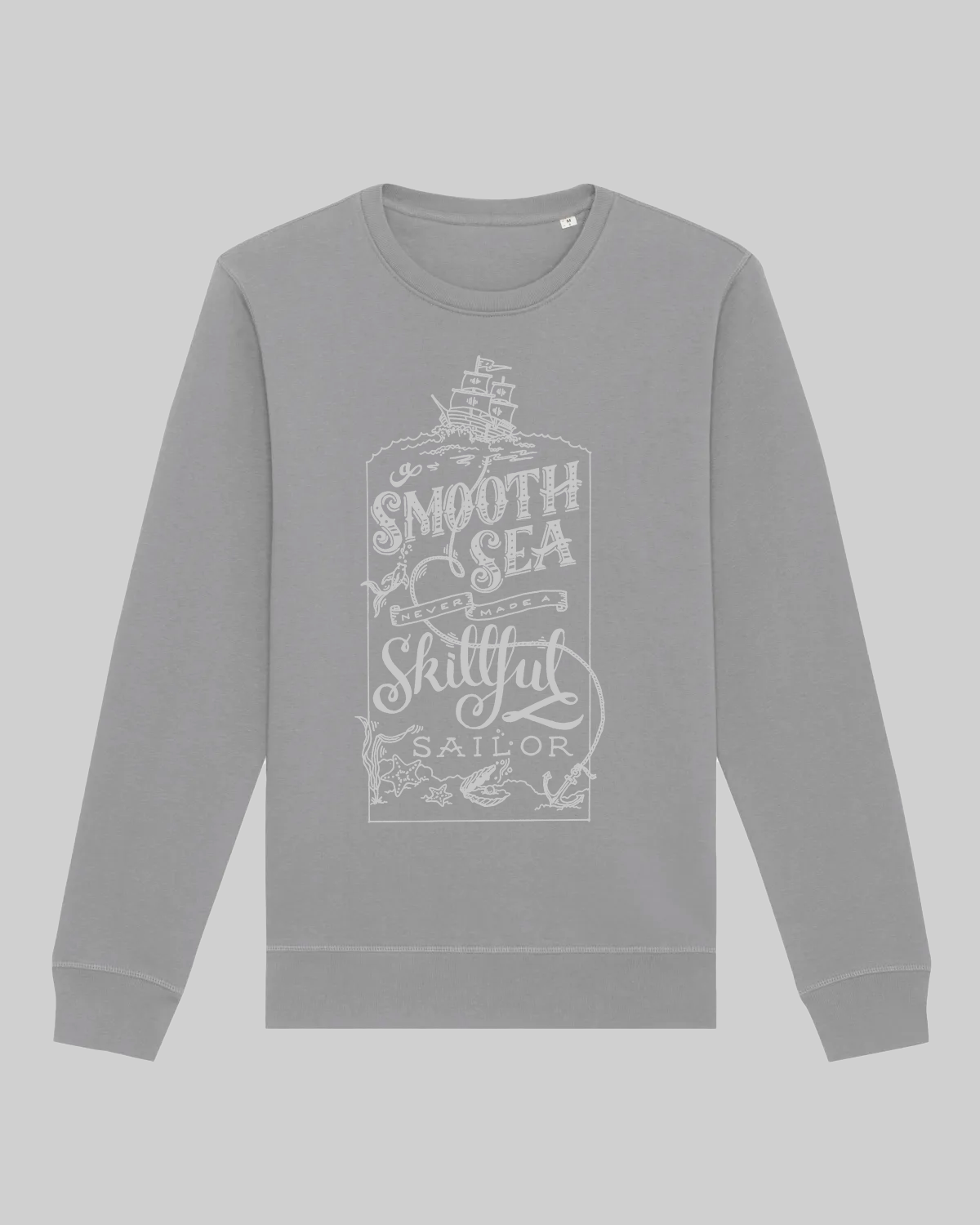 Men’s Premium Cotton Sweater – "Smooth sea"