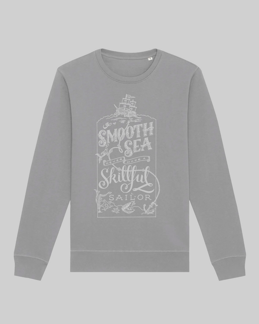 Herren-Sweater aus Premium-Baumwolle – "Smooth sea"