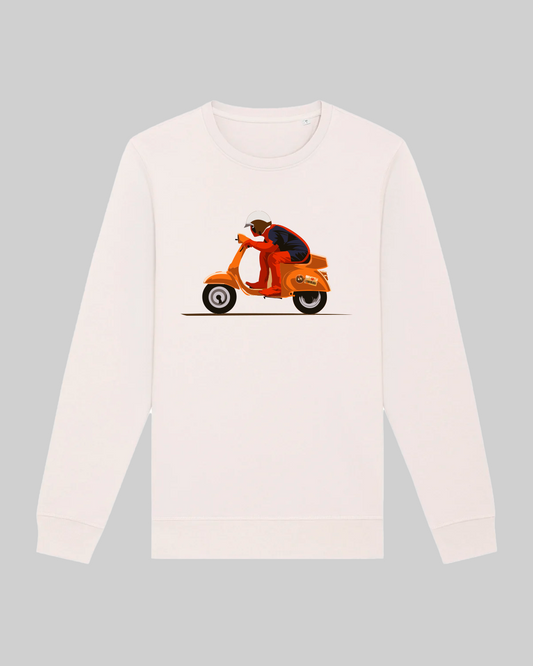 Herren-Sweater aus Premium-Baumwolle – "vespa"