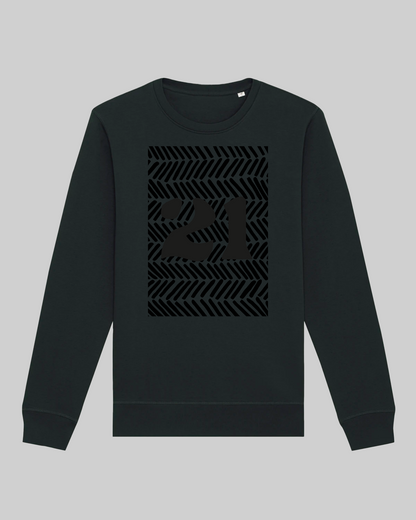 Herren-Sweater aus Premium Bio-Baumwolle – "21"
