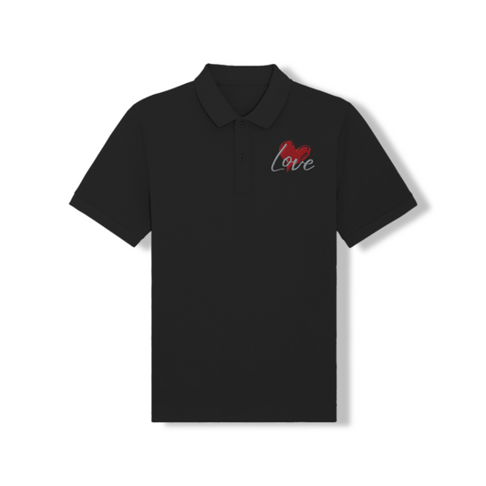 Polo Donna – Ricamo "Love" con Cuore