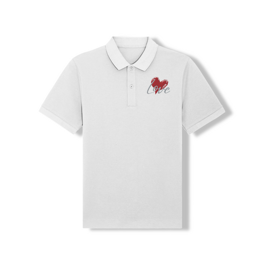 Polo Donna – Ricamo "Love" con Cuore