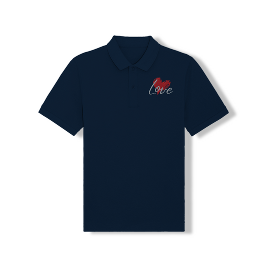 Polo Donna – Ricamo "Love" con Cuore