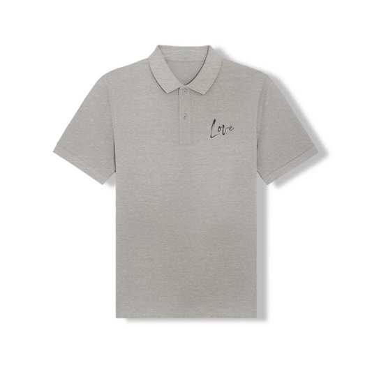 Polo Shirt – "Love" Embroidery
