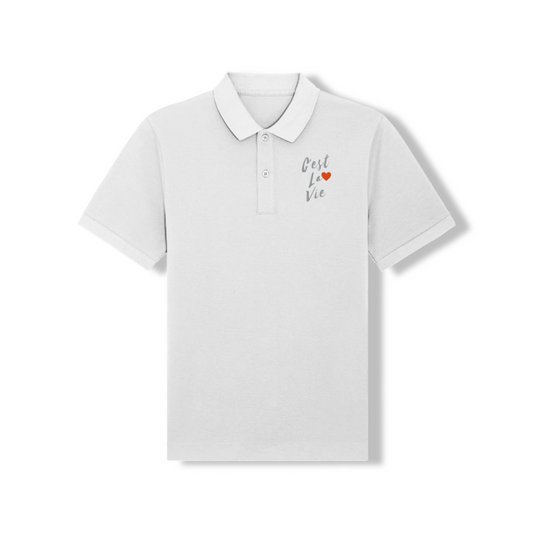 Polo Donna – Ricamo "C’est la vie" 
