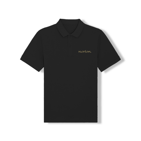 Polo Donna – Ricamo "Norton" in Filo Oro Metallizzato