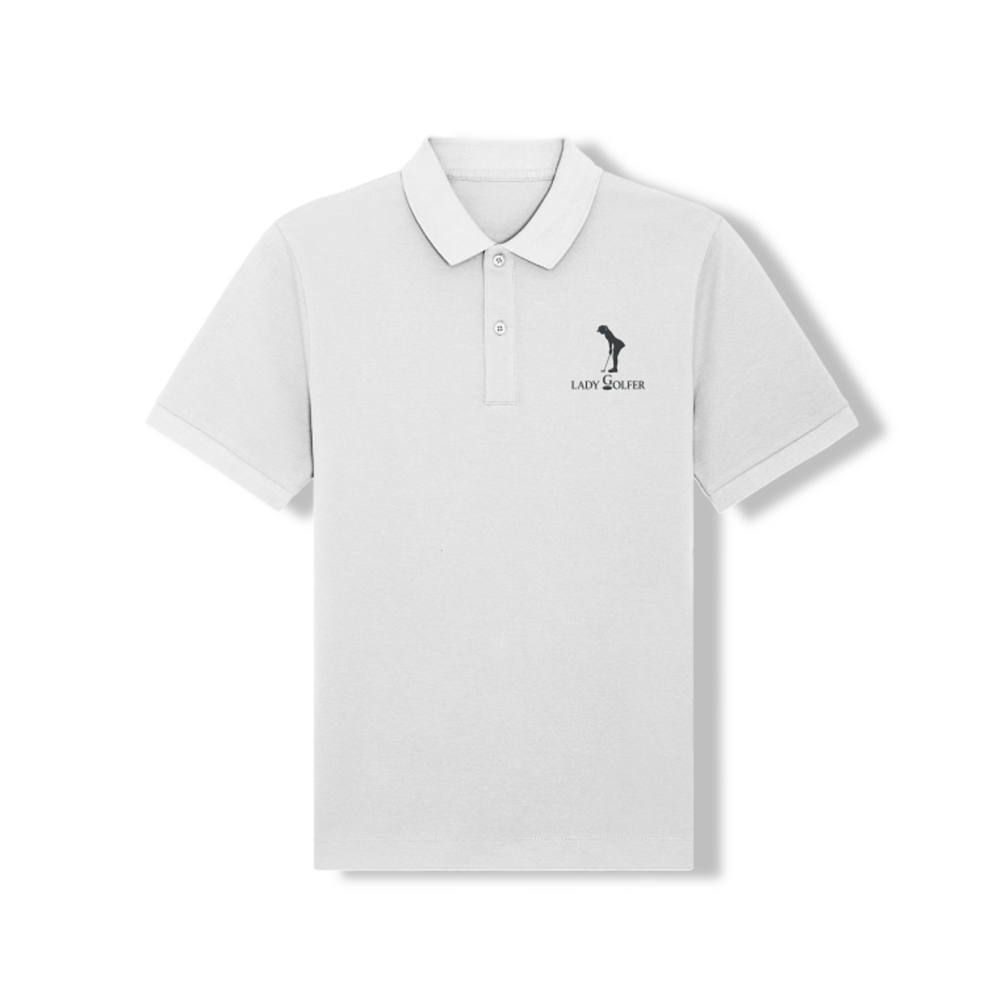 Damen Poloshirt – Golferin-Stickerei