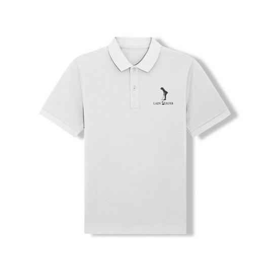 Damen Poloshirt – Golferin-Stickerei
