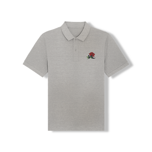Women's Polo Shirt – Rose Embroidery