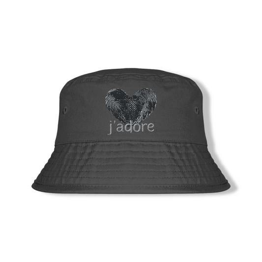 Premium Cotton Bucket Hat – "j’adore"