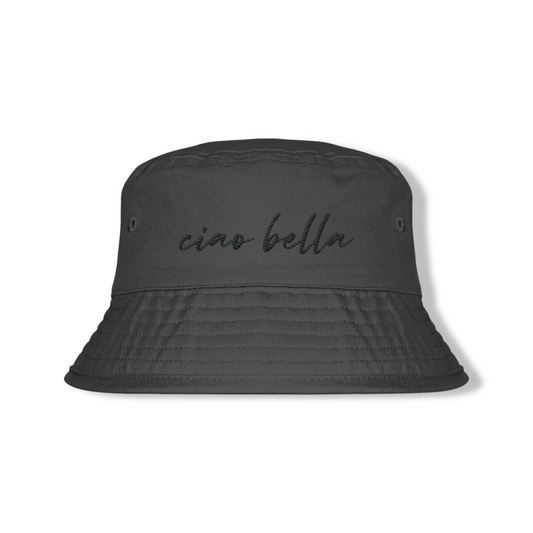 Premium Cotton Bucket Hat – "Ciao bella"