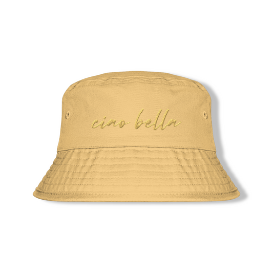 Bucket Hat in cotone premium – "ciao bella"