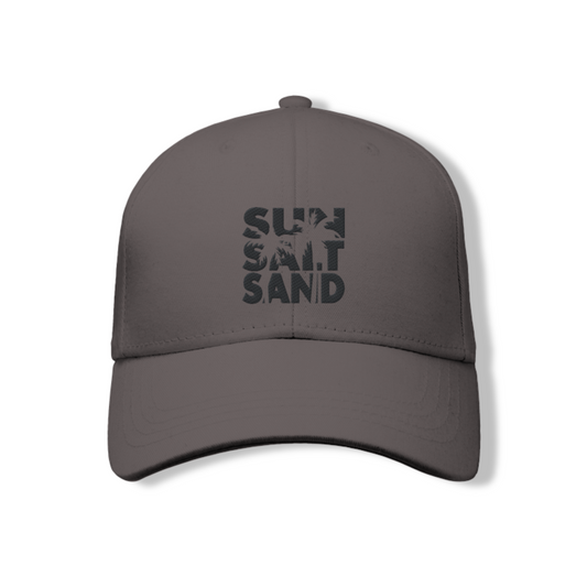 Unisex Cotton Cap – "Sun, Salt, Sand" Embroidery