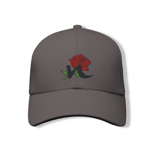 Women's Cotton Cap – Rose Embroidery