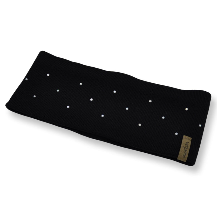 Stirnband aus Merinowolle mit Strass