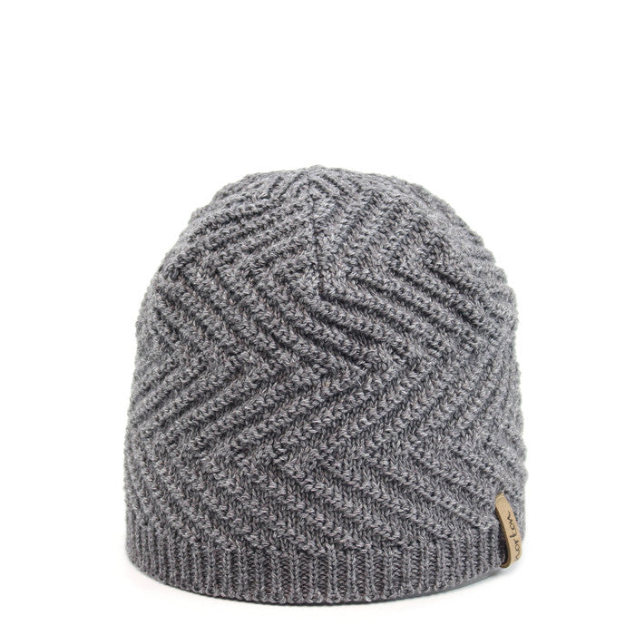 Men's Merino Wool Beanie with Fleece Lining