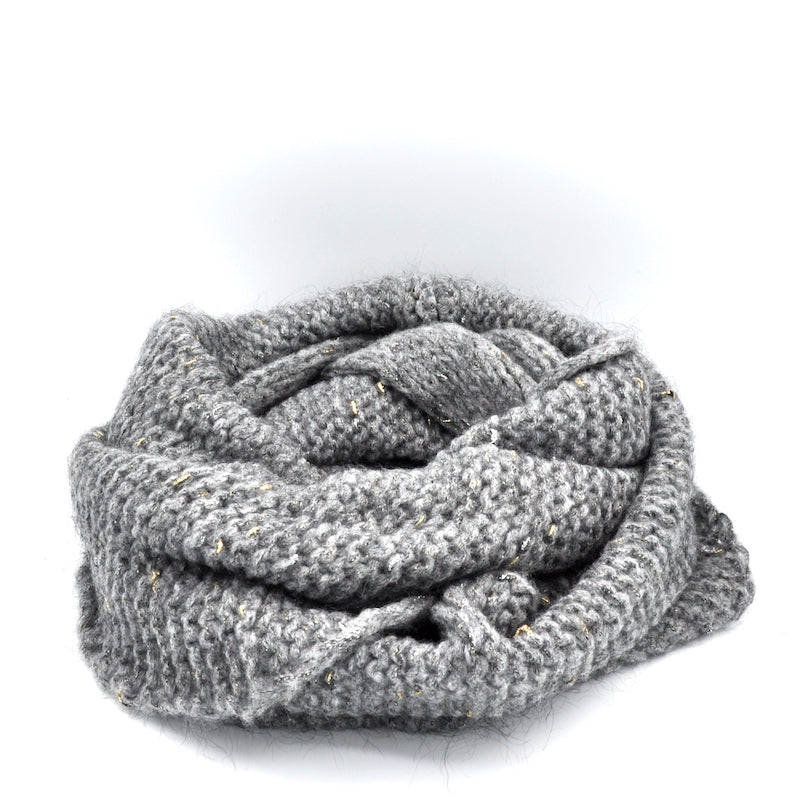 Alpaca Wool Scarf with Glitter Yarn