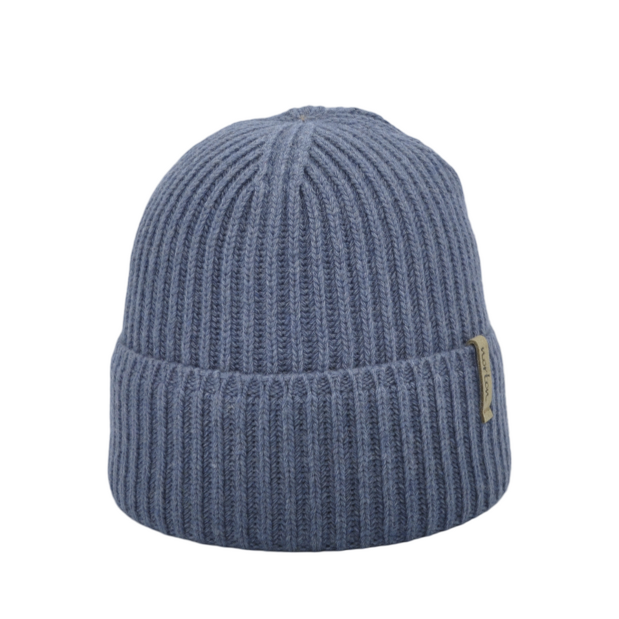 Cashmere Beanie in Jeans Blue