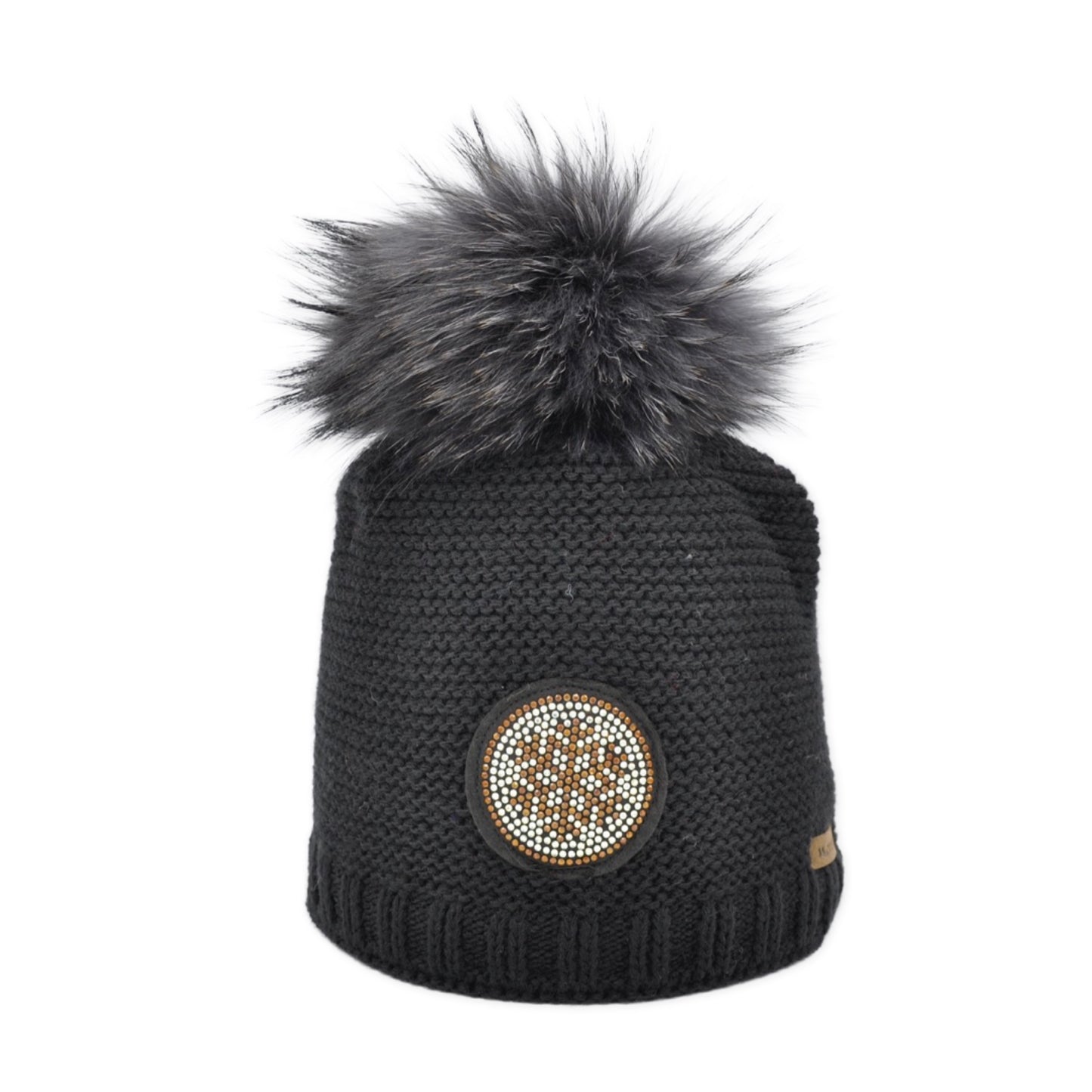 8524 - Mütze aus Merino Wolle mit Strass