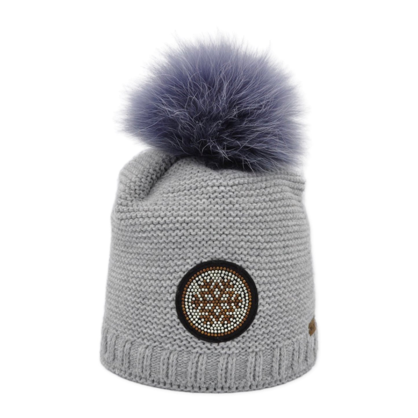 8524 - Mütze aus Merino Wolle mit Strass