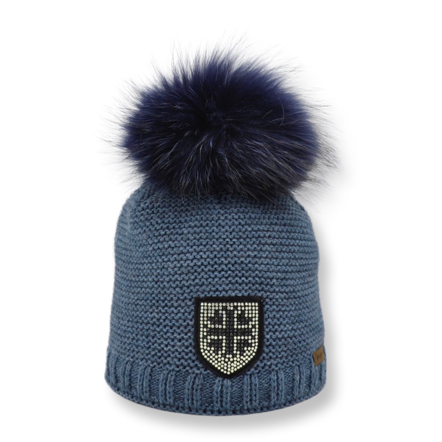 8524 - Mütze aus Merino Wolle mit Strass