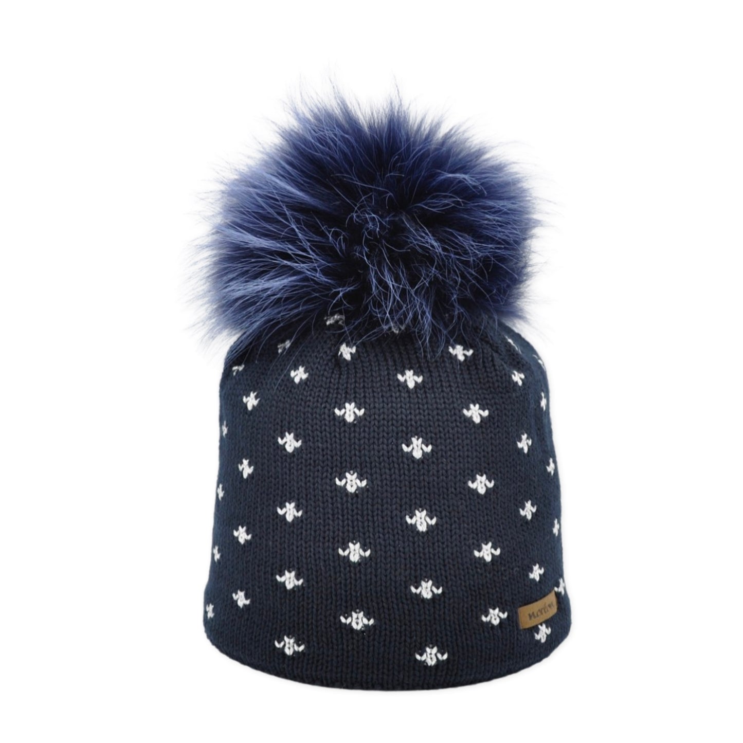 8616 - Mütze mit Lurex-Jacquard