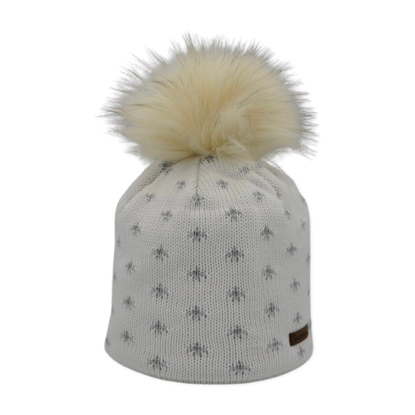8616 - Mütze mit Lurex-Jacquard