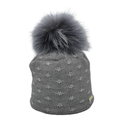 8616 - beanie with jacquard lurex