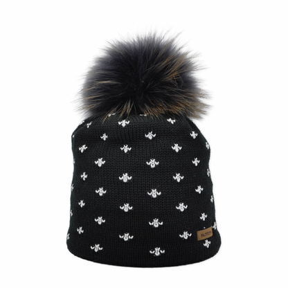 8616 - beanie with jacquard lurex