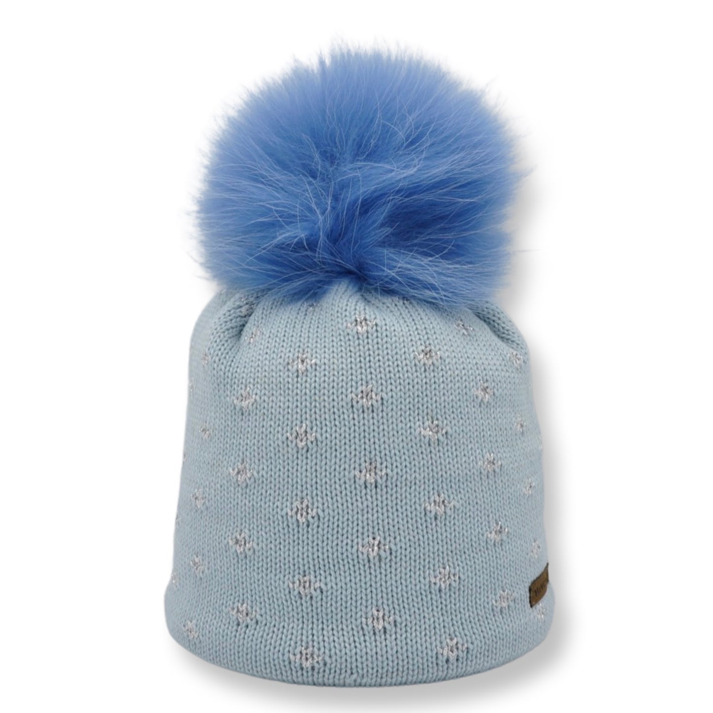 8616 - Mütze mit Lurex-Jacquard