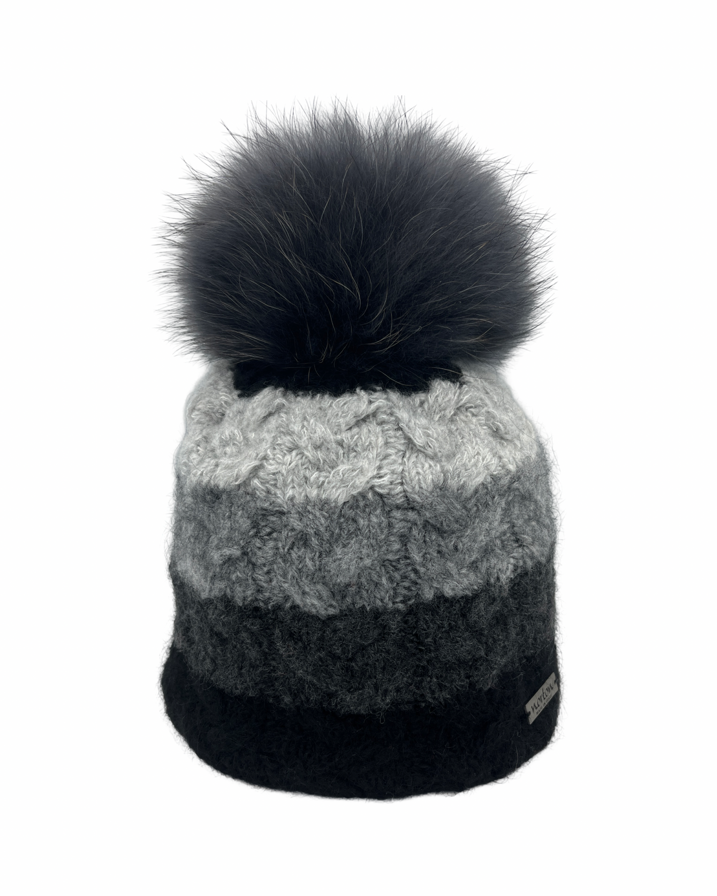 8726 - bonnet multicolore en mohair