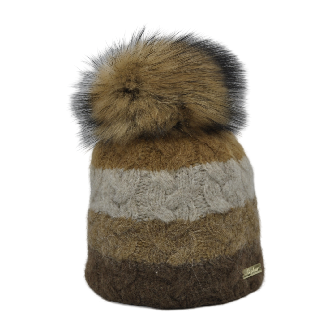 8726 - bonnet multicolore en mohair