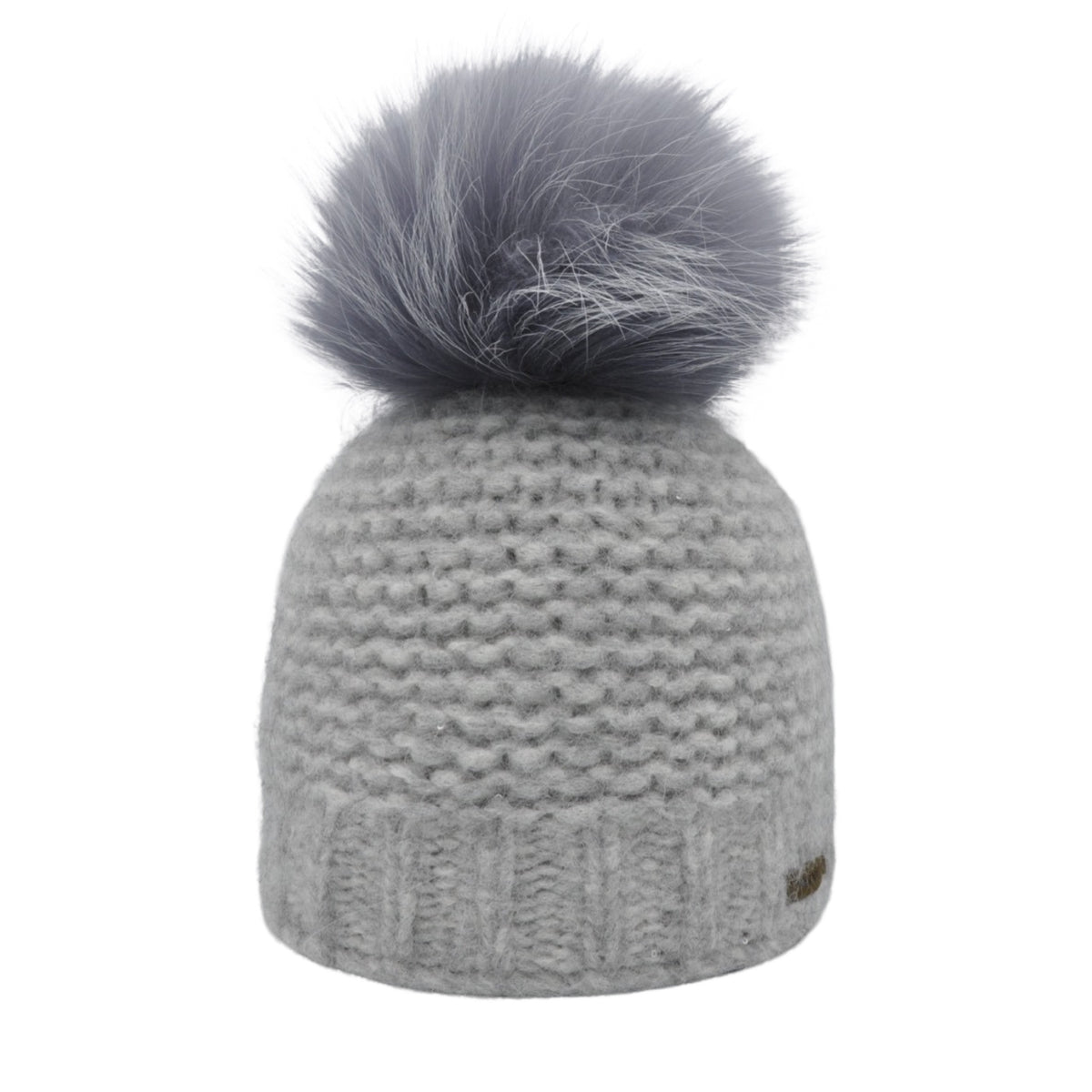 Alpaca Wool Beanie with Bobble and Sequins