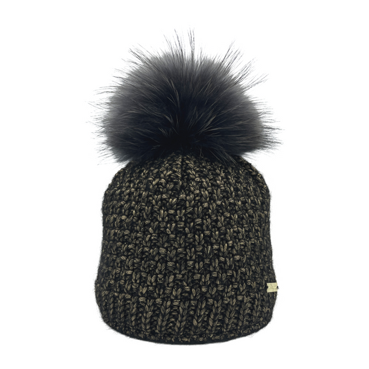 8822 - Norton Beanie in Glitter Wool with Bobble
