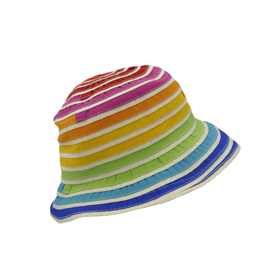 Chapeau d'été coloré en coton et papier