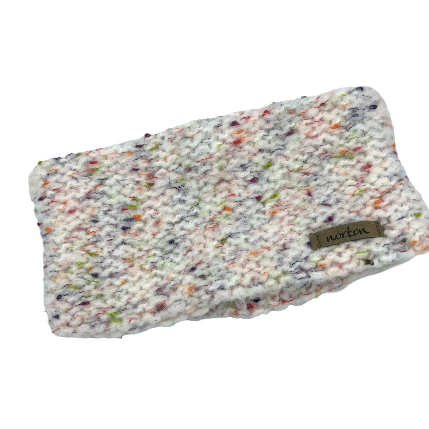 1221 Stirnband in Multicolor Merino Wolle