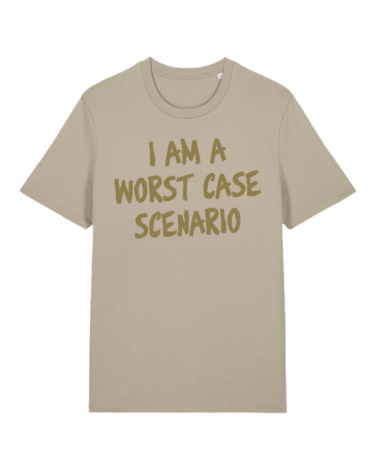 T-Shirt unisex premium cotone organico – "worst case"