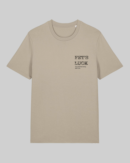 T-Shirt uomo cotone premium – "Fetz luck"