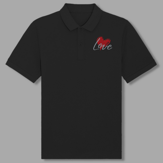 Polo Donna – Ricamo "Love" con Cuore