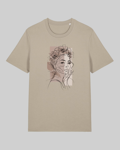 Women's Premium Cotton Shirt – "drawn woman"
