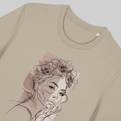 Women's Premium Cotton Shirt – "drawn woman"