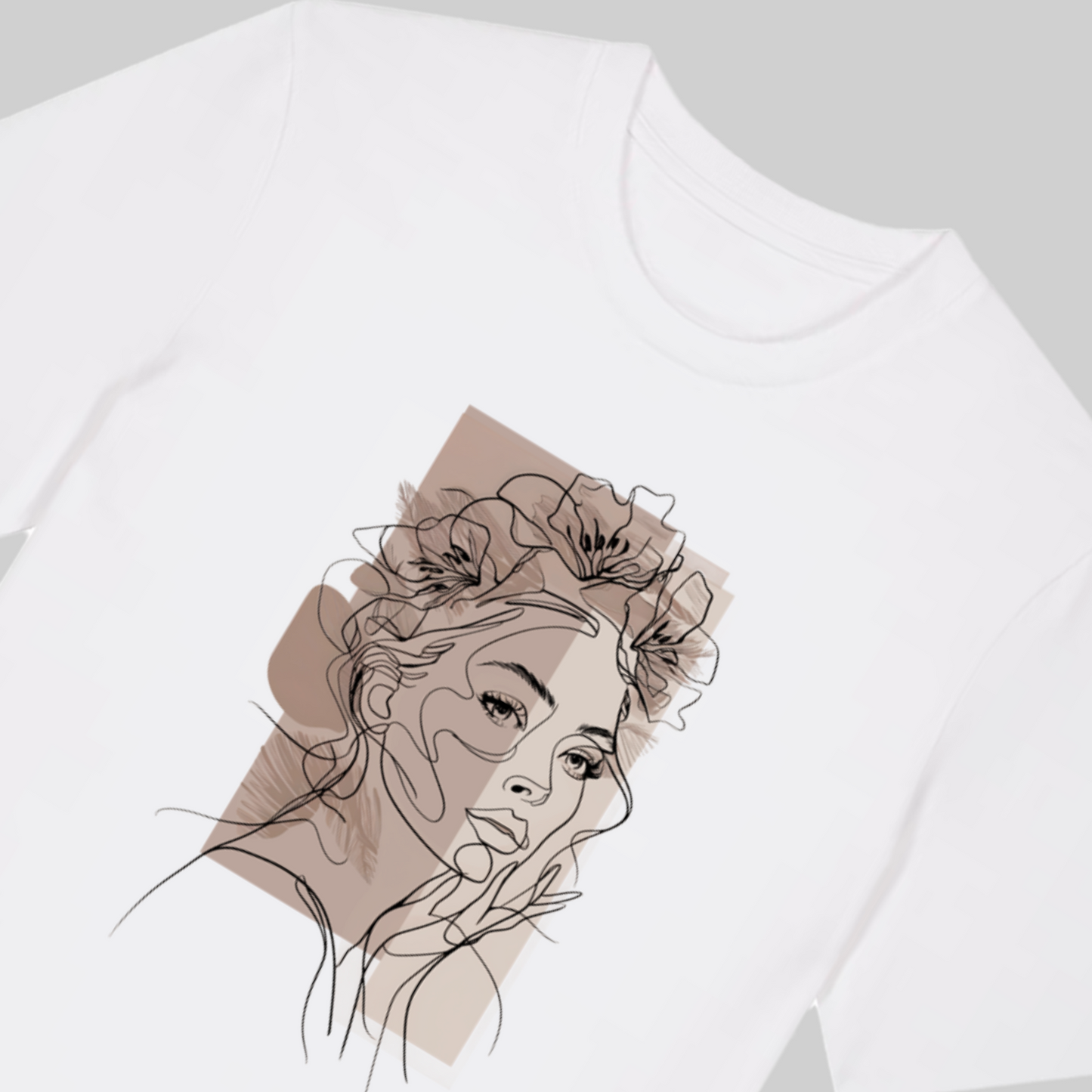 Damen-Shirt aus Premium Baumwolle – „ drawn woman“
