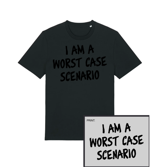 T-Shirt unisex premium cotone organico – "worst case"