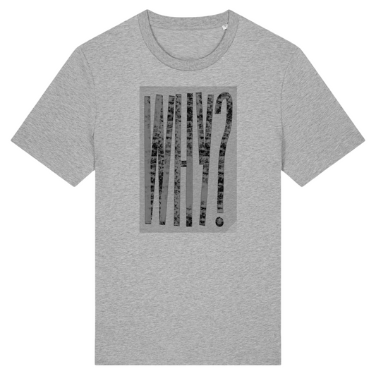 T-Shirt unisex premium cotone organico – "Why?"