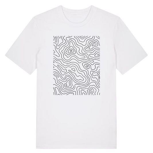 Man's Premium Cotton Shirt – "Topographical Map"