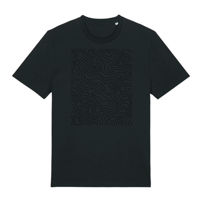 T-shirt Homme en Coton Premium – "Topographical Map"
