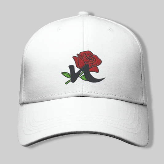 Damen Baumwollcap – Rosen-Stickerei