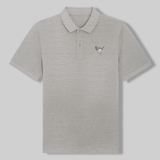Herren Poloshirt – Golfschläger-Stickerei